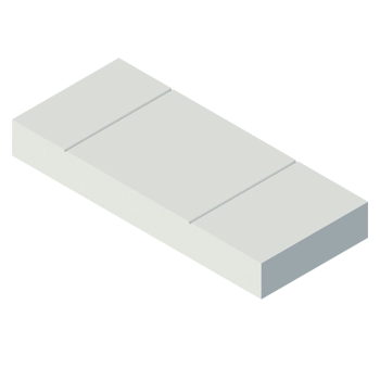 Treely | Flush core square kerf cut 3D model