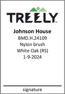 Treely stain label example