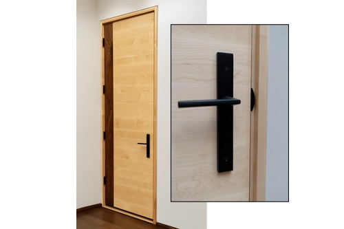 blog post image about trimless interior doors, no case jambs